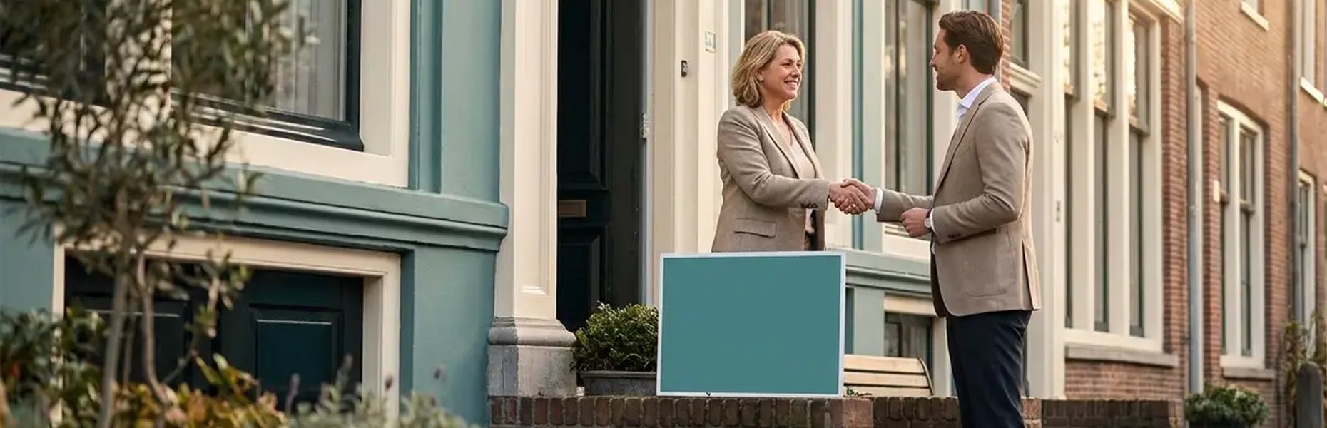 Nederlandse woning met tevreden eigenaar