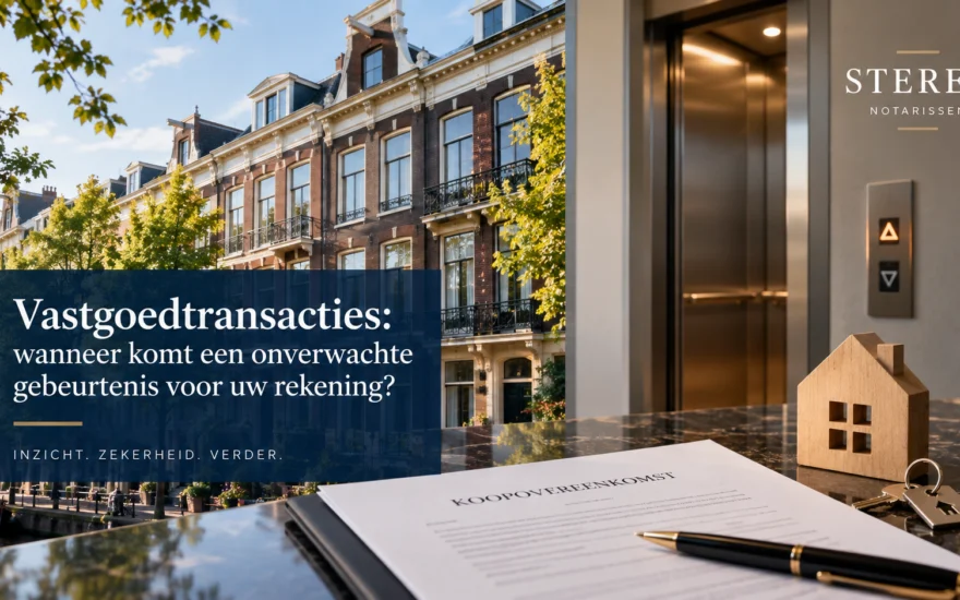 Vastgoedtransacties: wanneer komt een onverwachte gebeurtenis voor uw rekening?