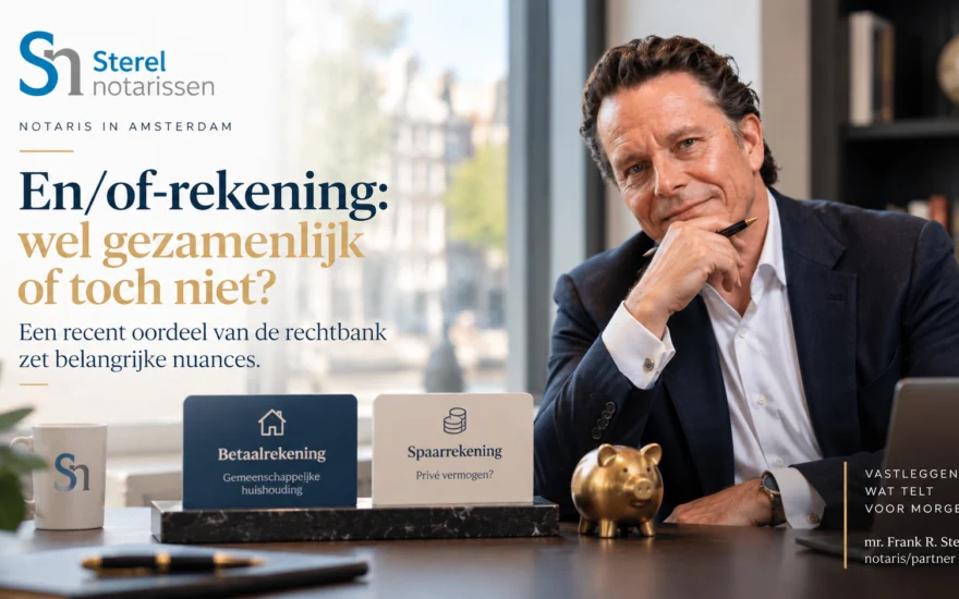 Samen een bankrekening, maar niet automatisch samen eigenaar van het geld