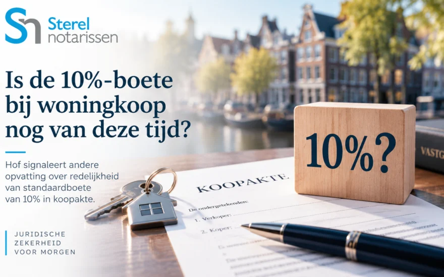 Is de 10%-boete bij woningkoop nog van deze tijd?